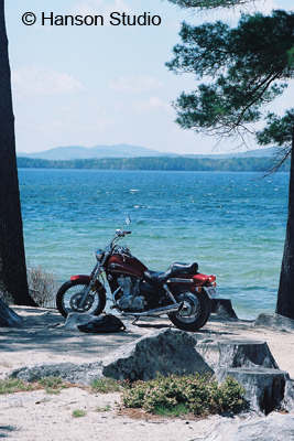 Motorcycle, Near West Point, Braun Bay